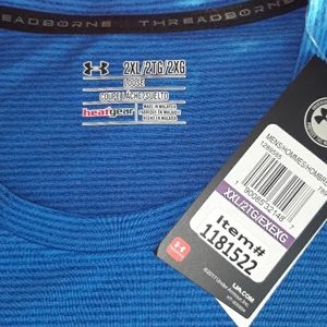 Under Armour blue short sleeve shirt